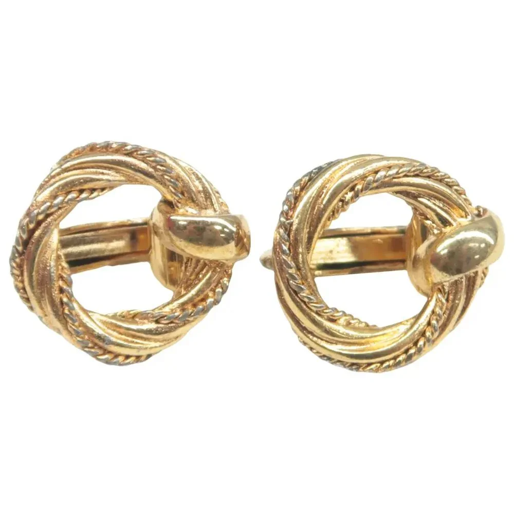 100% Authentic DIOR Gold Metal Clip-On Earrings 281-092724 - Picture 1 of 9